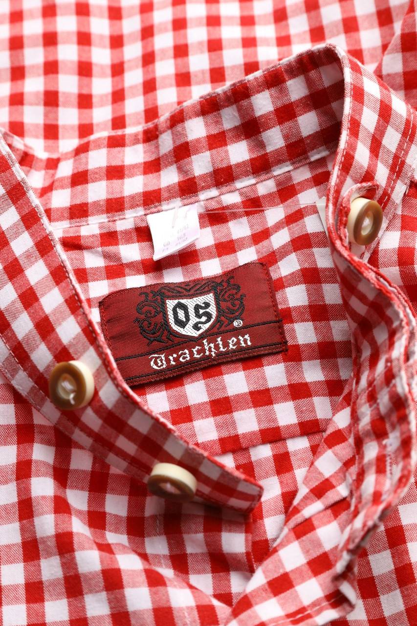 Carou OS Trachten Trachten-Hemd Mit Karo-Muster