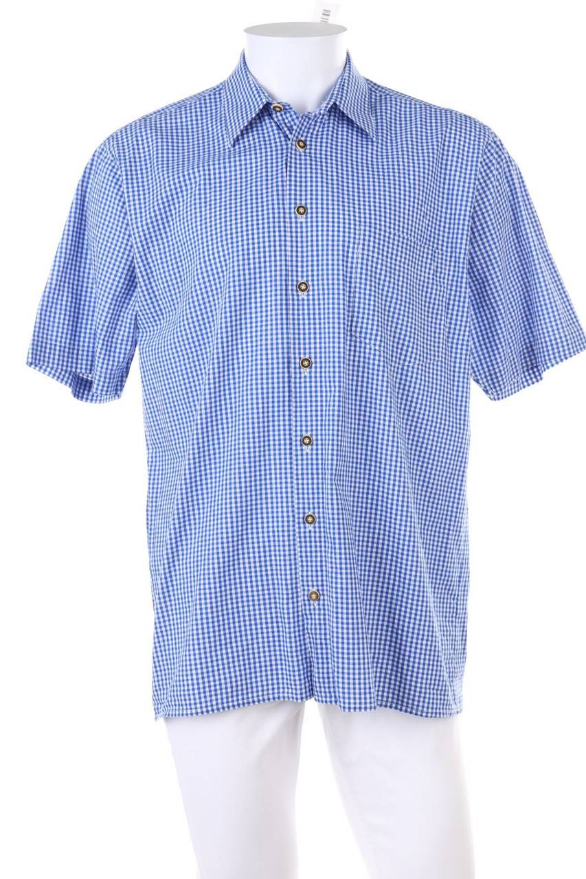 Carou OS Trachten Trachten-Hemd mit Karo-Muster