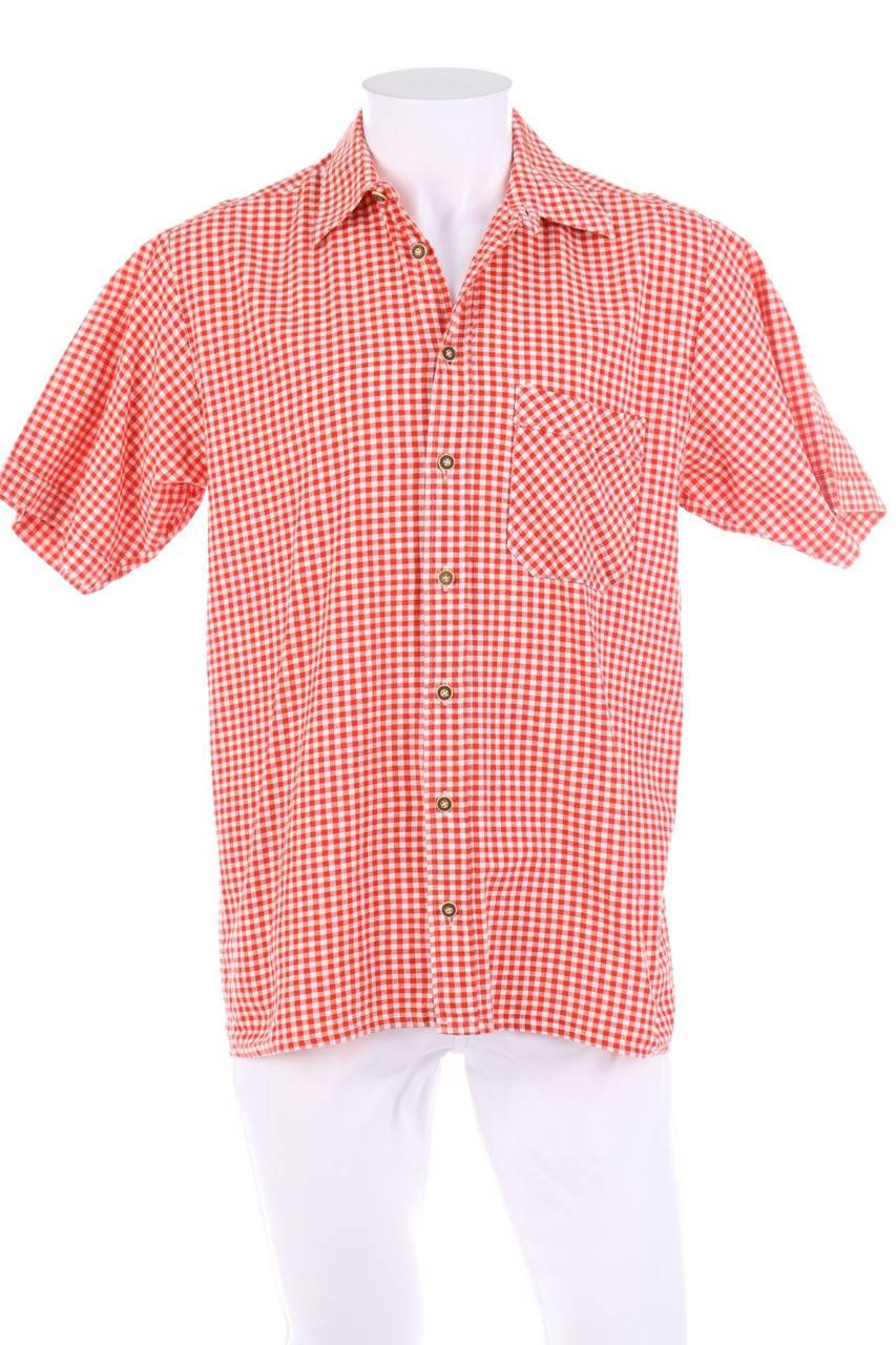 Carou OS Trachten Trachten-Hemd mit Karo-Muster