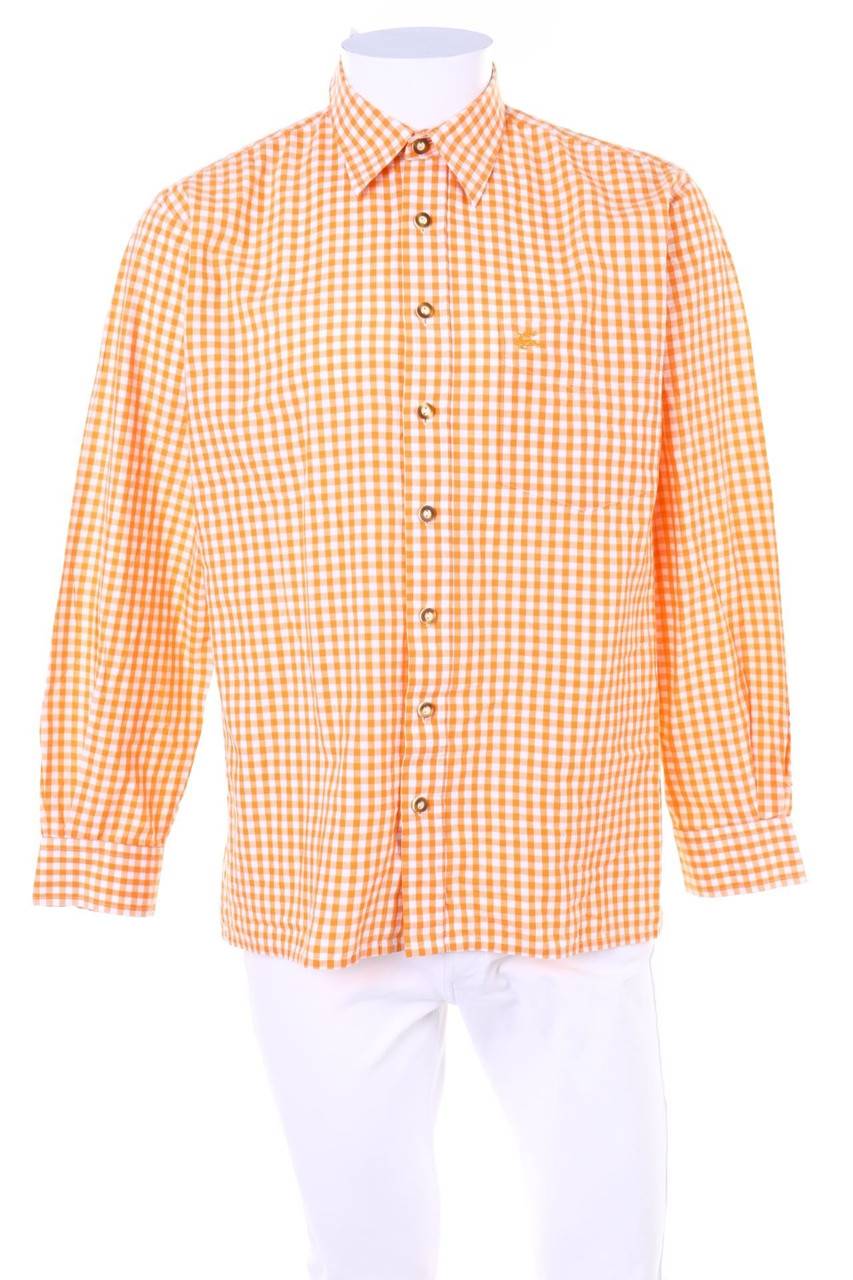 Carou OS Trachten Trachten-Hemd mit Karo-Muster