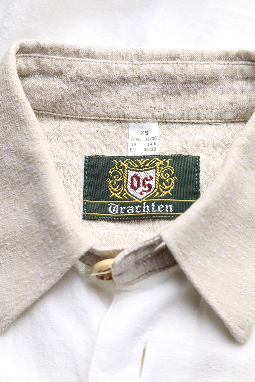 Carou OS Trachten Trachten-Hemd Mit Logo-Knöpfen