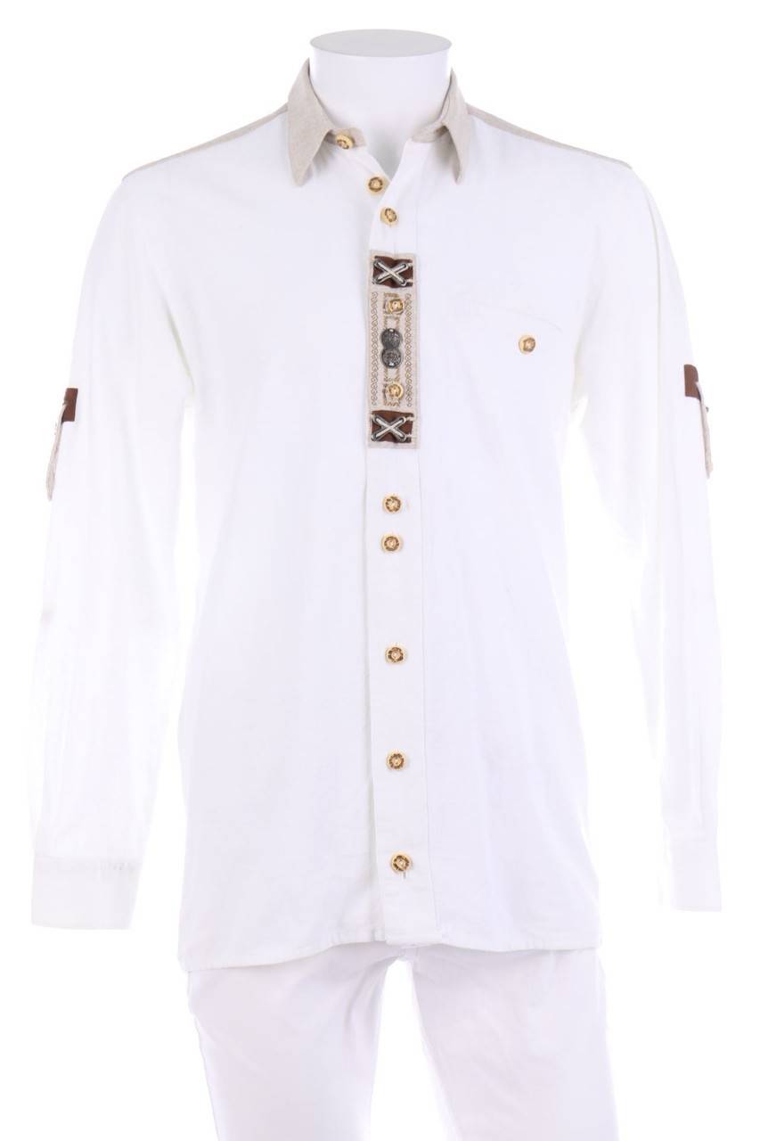 Carou OS Trachten Trachten-Hemd mit Logo-Knöpfen