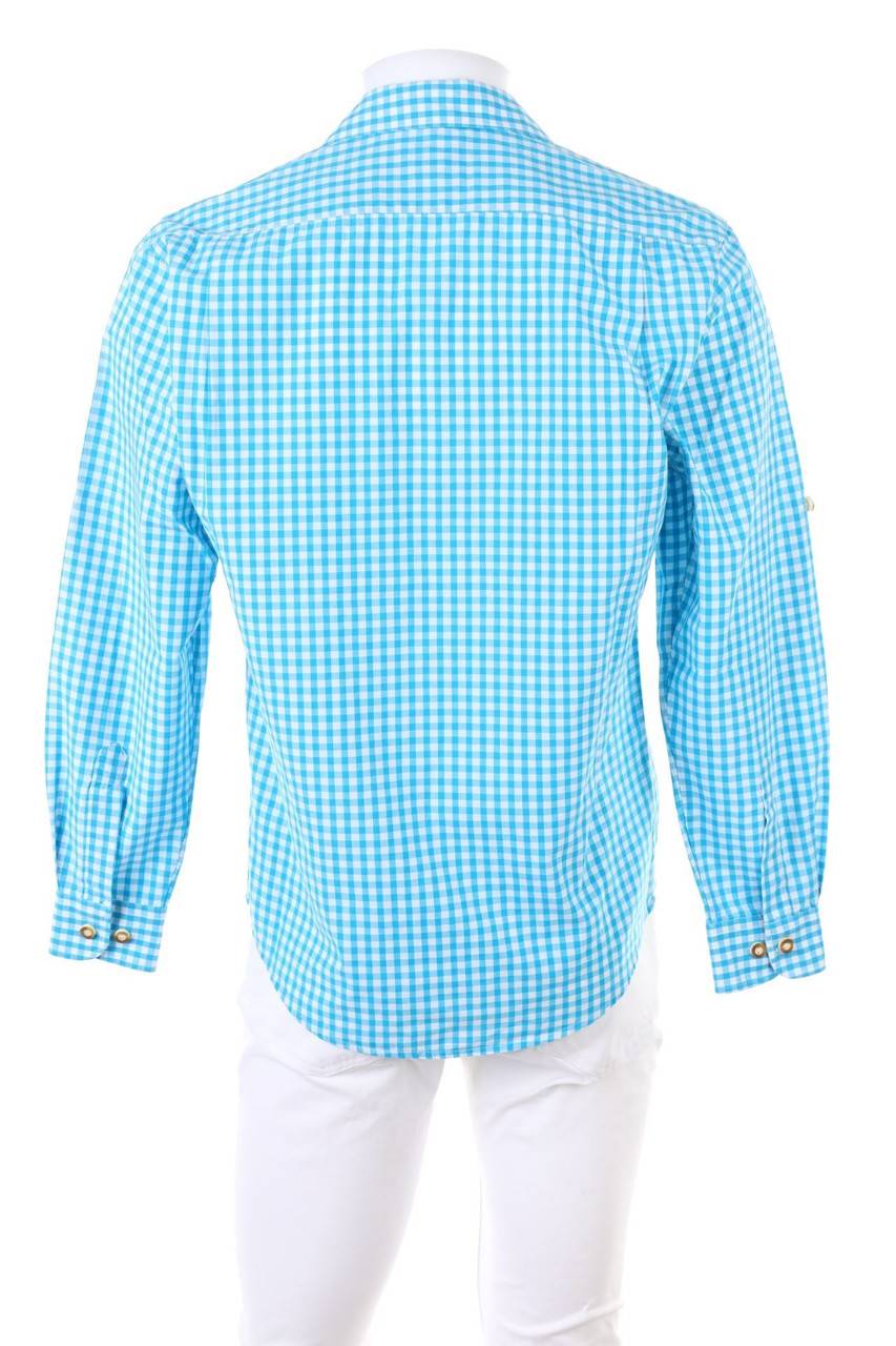 Carou OS Trachten Trachten-Hemd Mit Logo-Stickerei