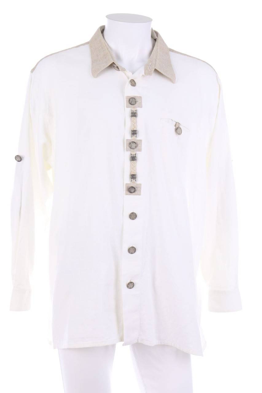 Carou OS Trachten Trachten-Hemd mit Stickereien