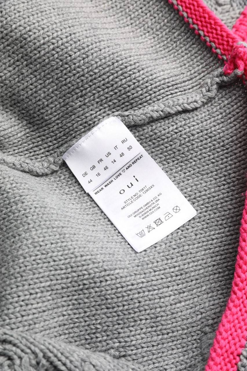 Carou Ouí Baumwoll-Cardigan Mit Lochstrick-Details