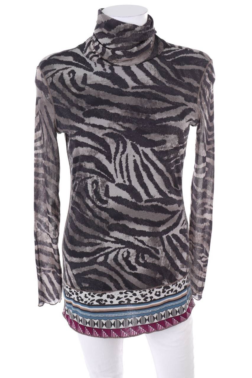 Carou ouí Longsleeve-Shirt mit Animal-Print