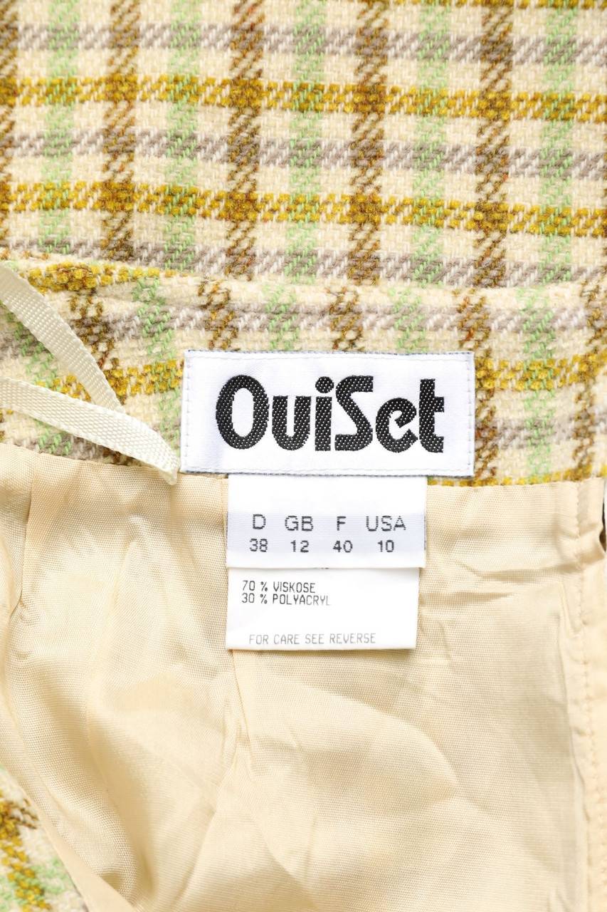 Carou Ouí Set Vintage-Minirock Mit Karo-Muster