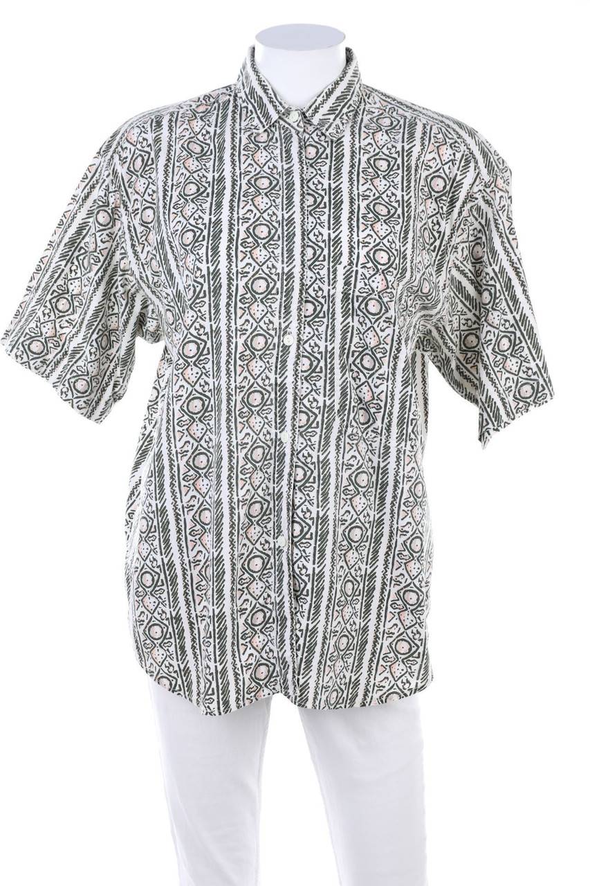 Carou PARIS SPORT CLUB Kurzarm-Bluse mit Print