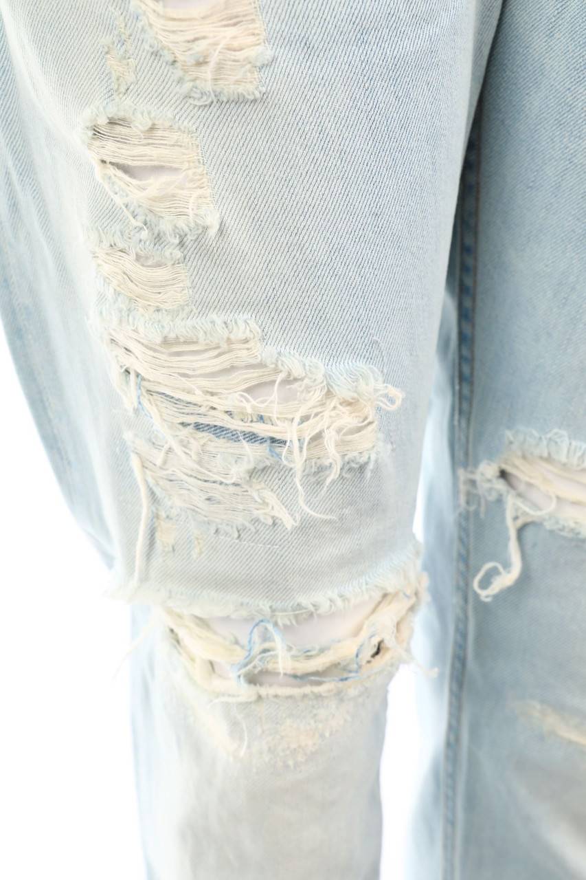 Carou (+)people Destroyed Straight Cut Jeans