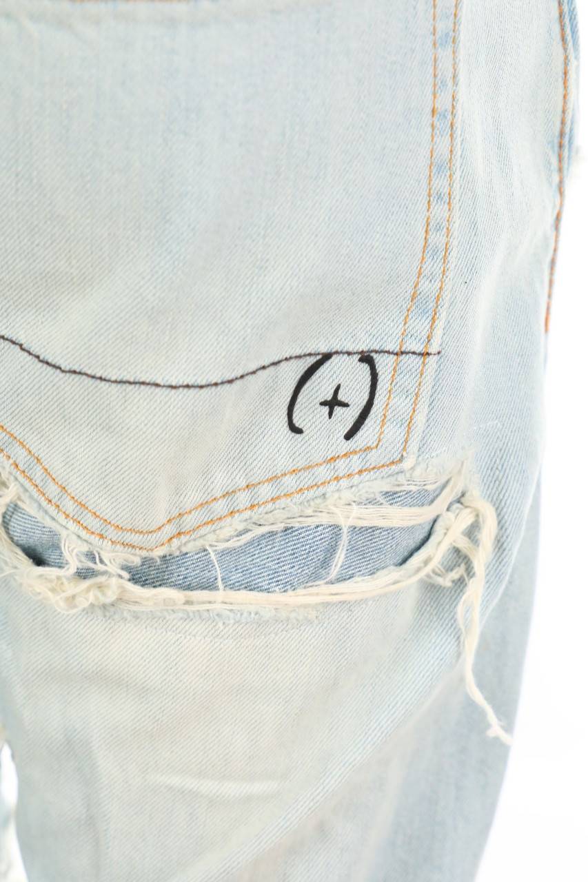 Carou (+)people Destroyed Straight Cut Jeans