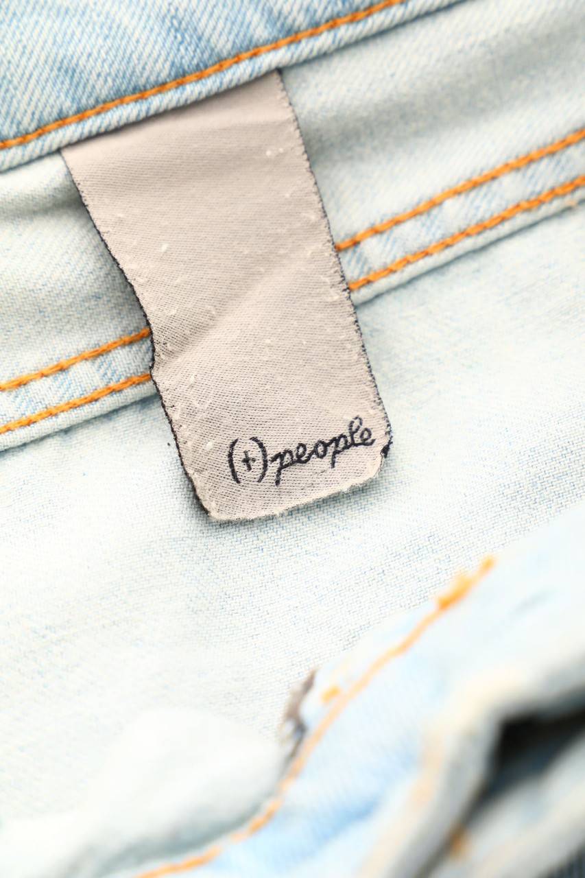 Carou (+)people Destroyed Straight Cut Jeans