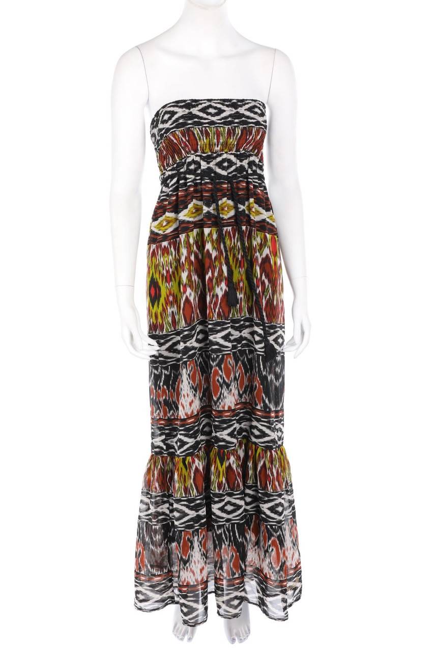 Carou Pepe Jeans Maxi-Kleid mit Ethno-Print