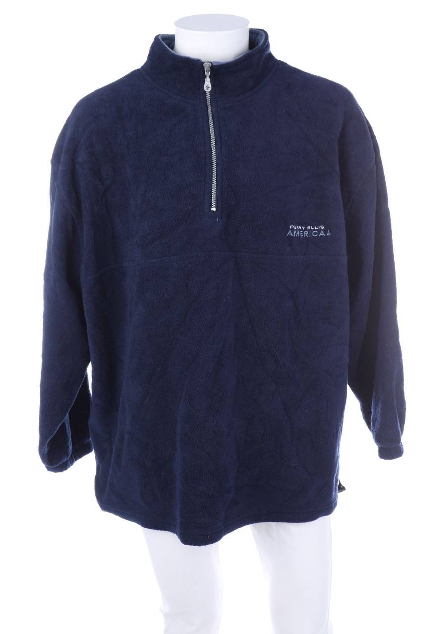 Carou PERRY ELLIS Vintage-Troyer-Fleece-Pullover