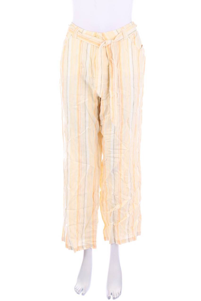 Carou Peter Hahn Leinenhose mit Streifen