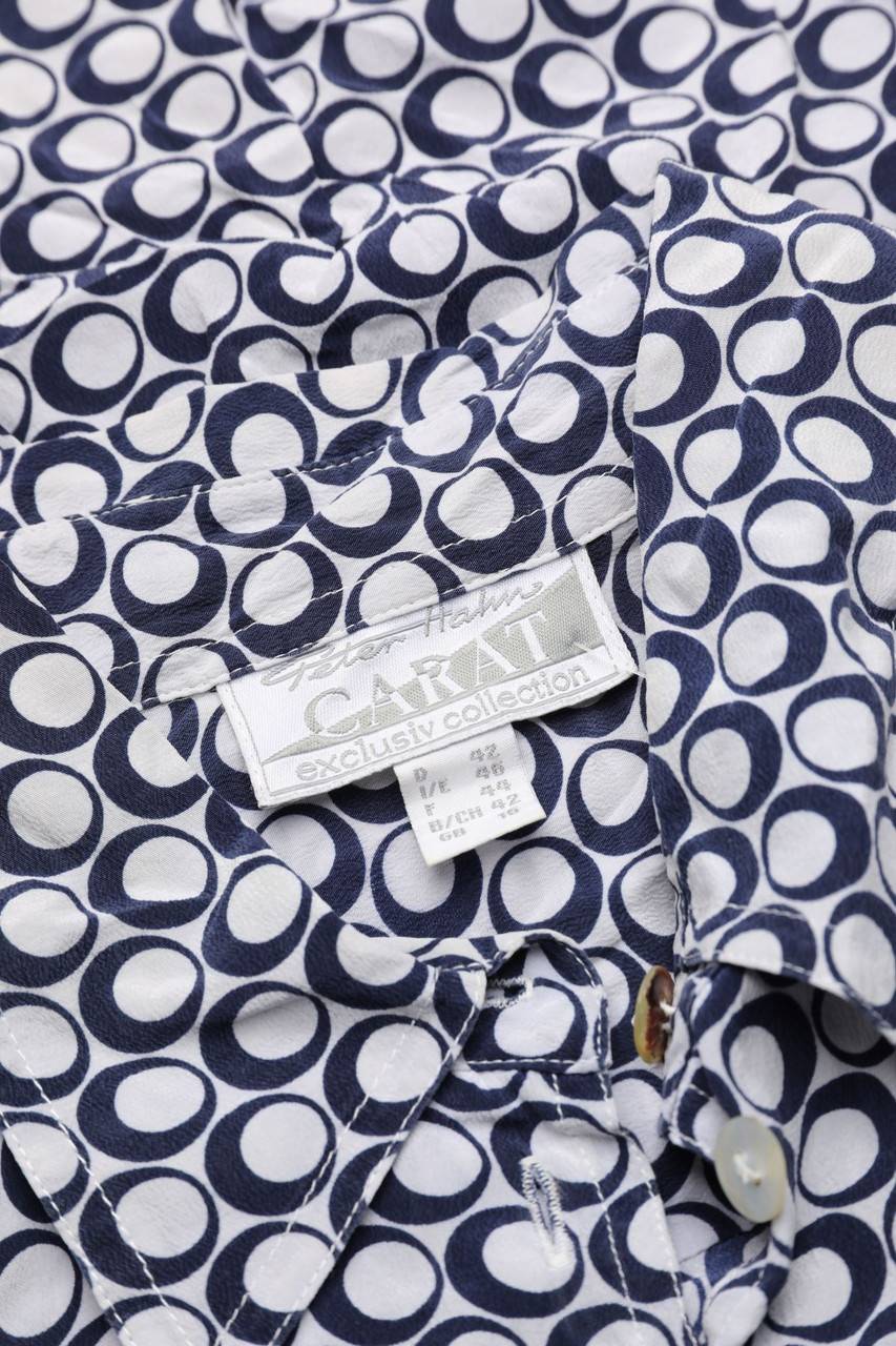 Carou Peter Hahn Print-Bluse Aus Seide