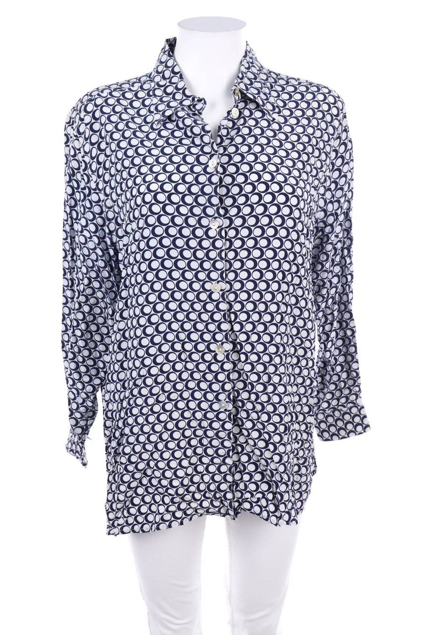 Carou Peter Hahn Print-Bluse aus Seide