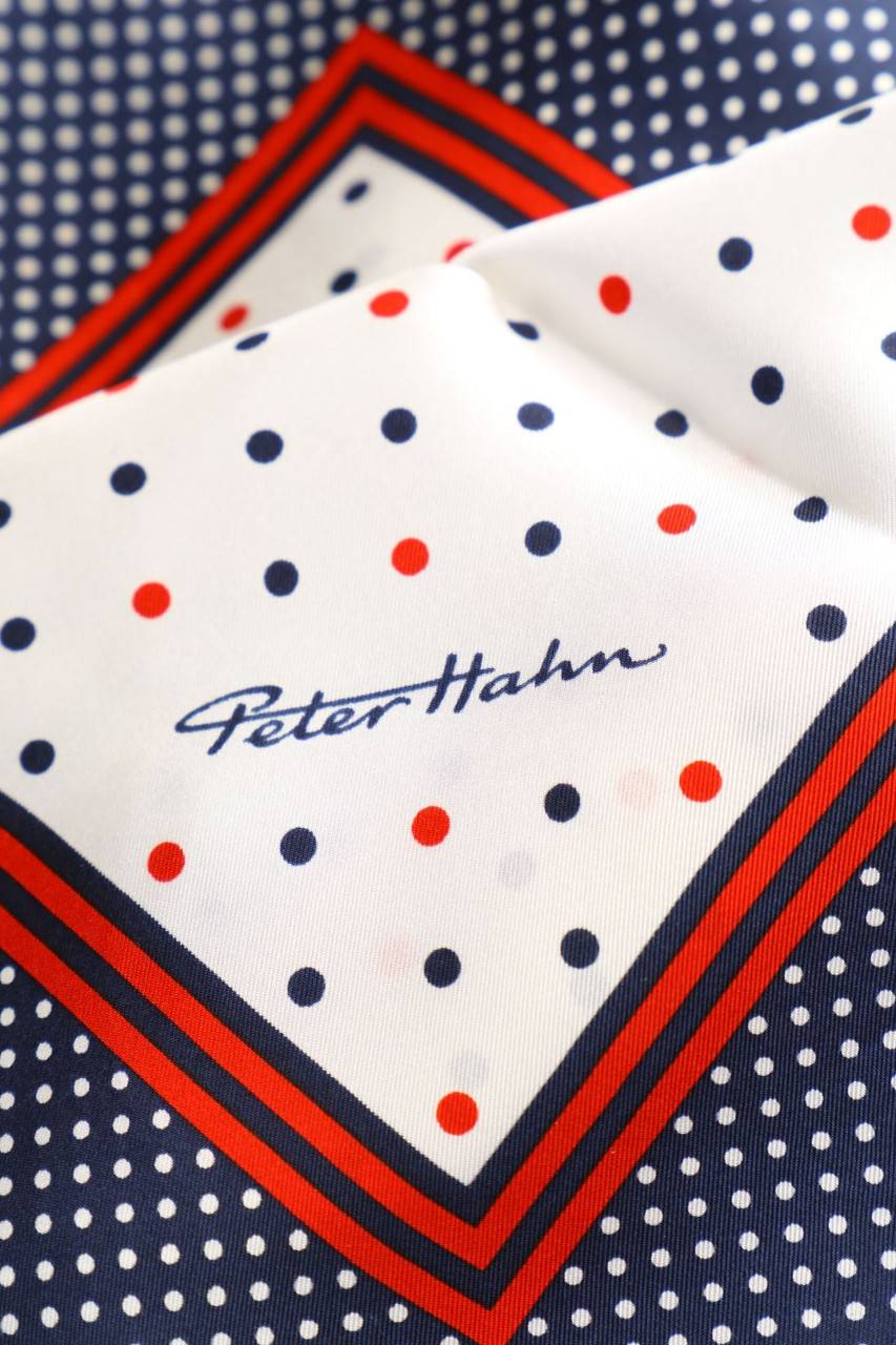 Carou Peter Hahn Seidentuch Mit Punkten