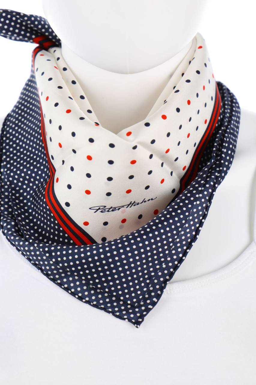 Carou Peter Hahn Seidentuch mit Punkten