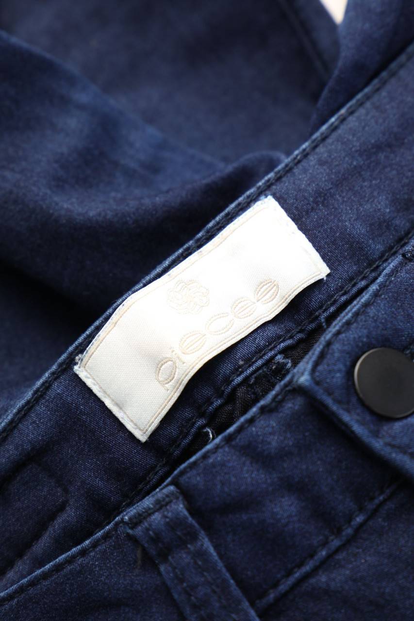 Carou Pieces Dark Denim Skinny-Jeans