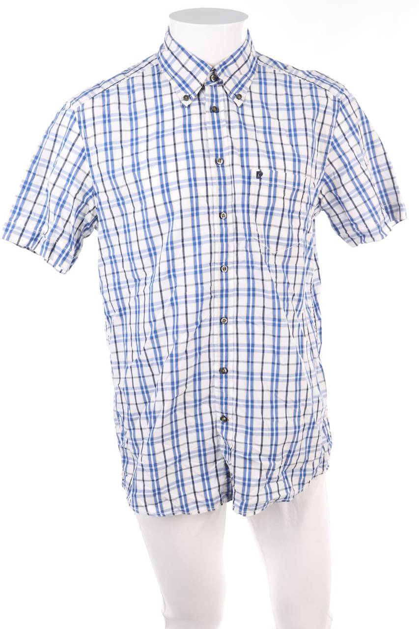 Carou pierre cardin Kurzarm-Hemd mit Karo-Muster