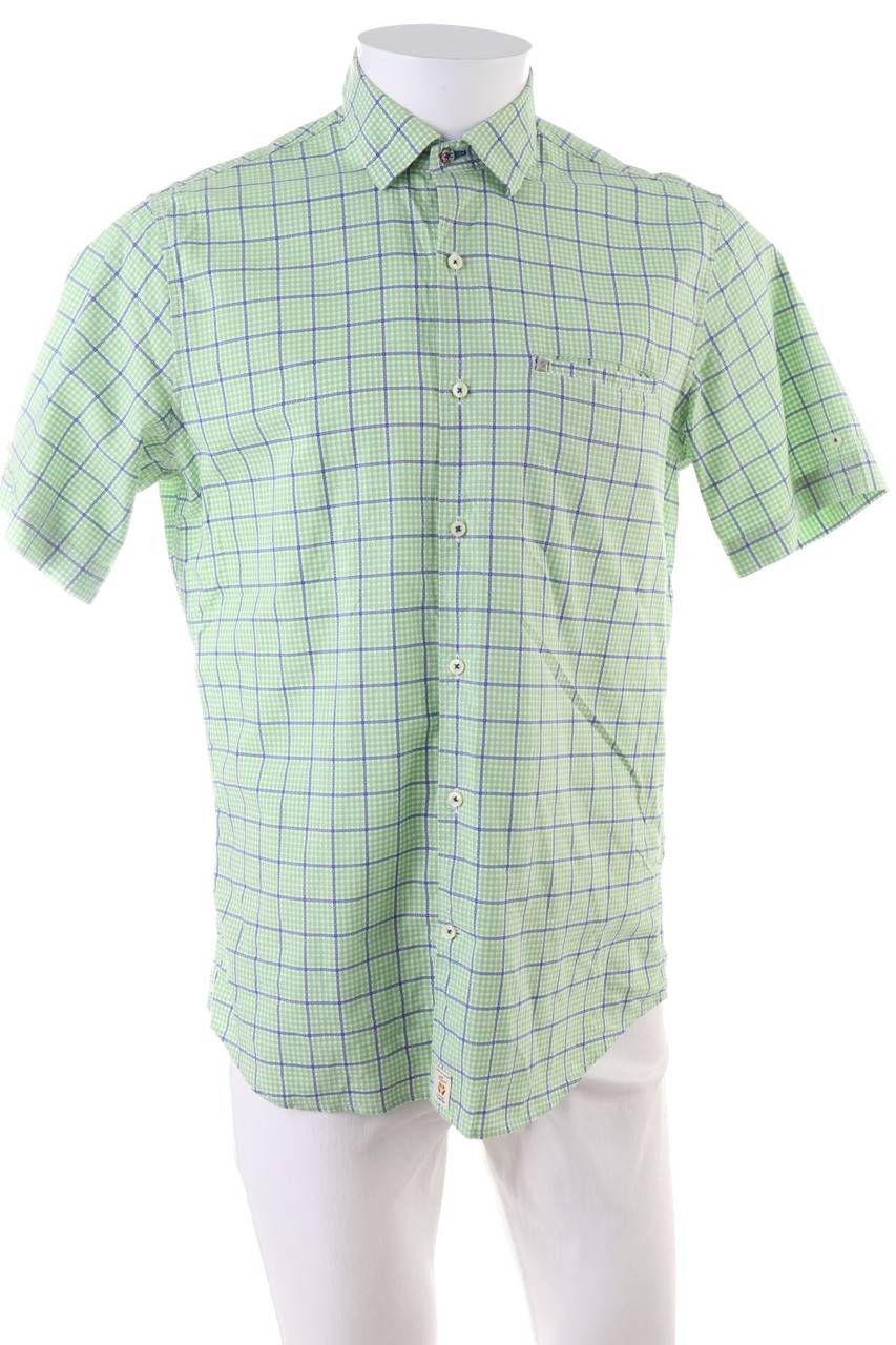 Carou pierre cardin Kurzarm-Hemd mit Karo-Muster