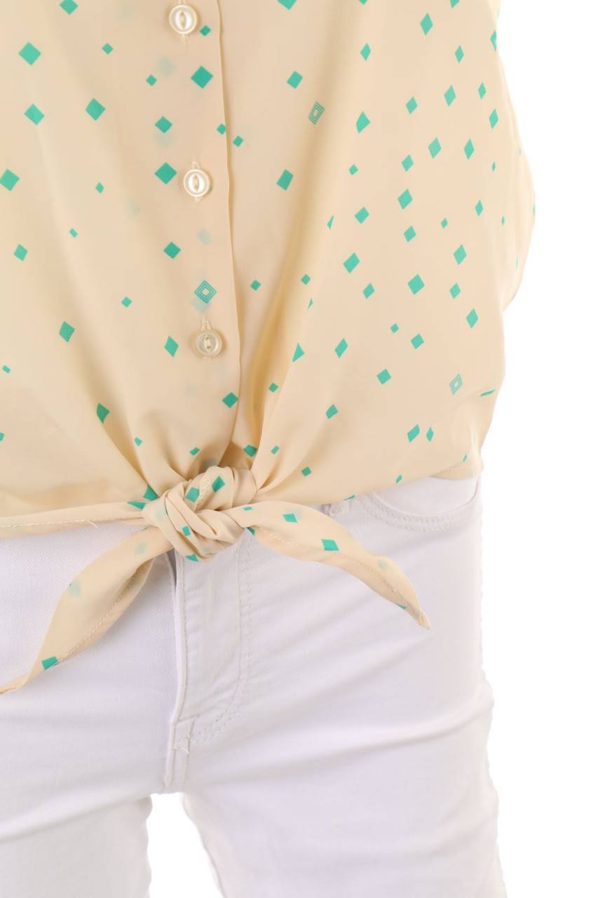 Carou Pink Loop Kurzarm-Bluse