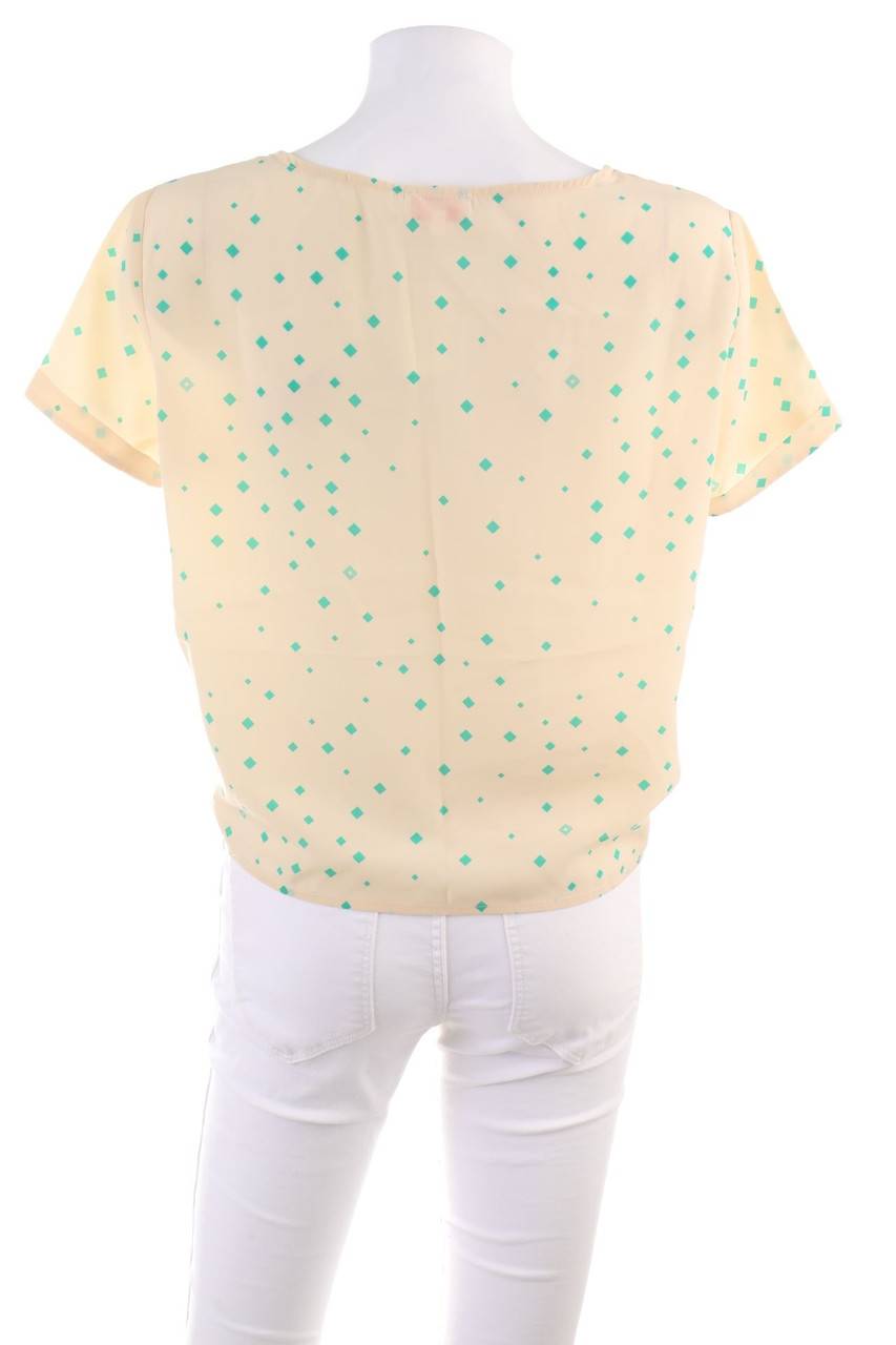 Carou Pink Loop Kurzarm-Bluse