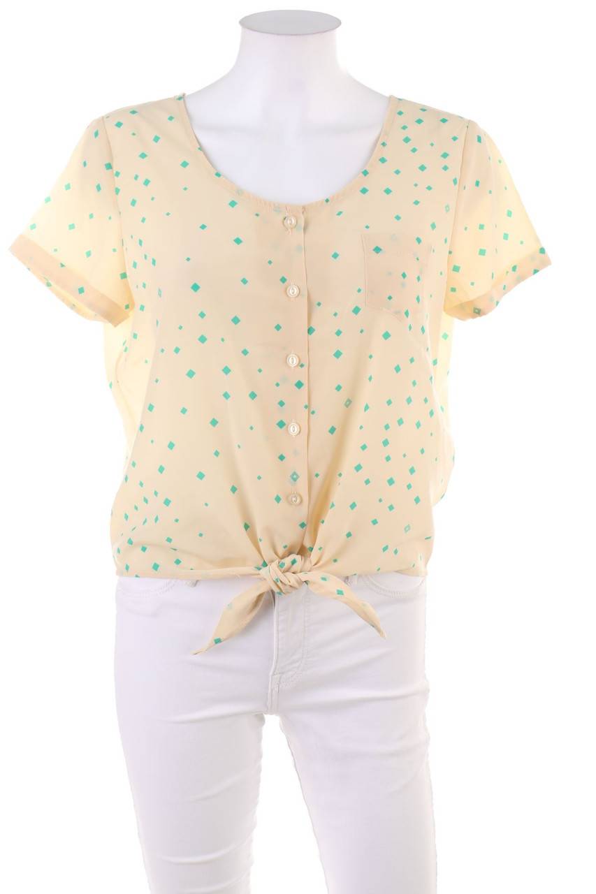 Carou Pink Loop Kurzarm-Bluse