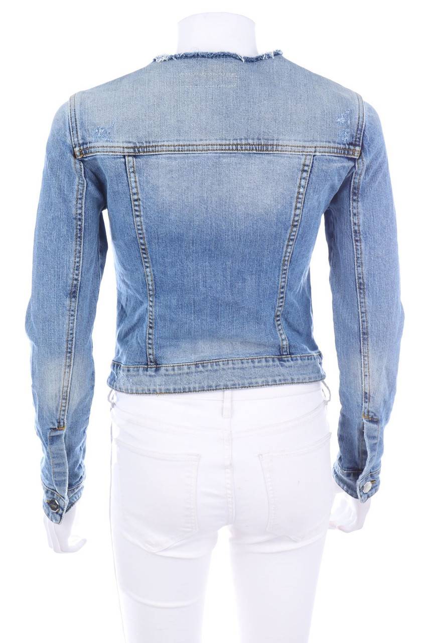 Carou PINKO Jeans-Jacke Mit Strass-Steinen