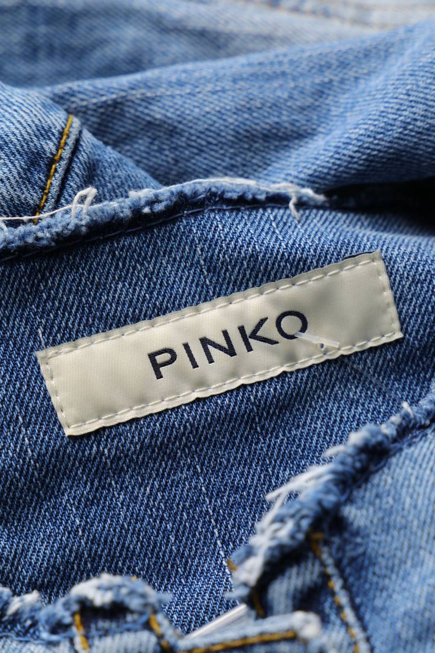 Carou PINKO Jeans-Jacke Mit Strass-Steinen