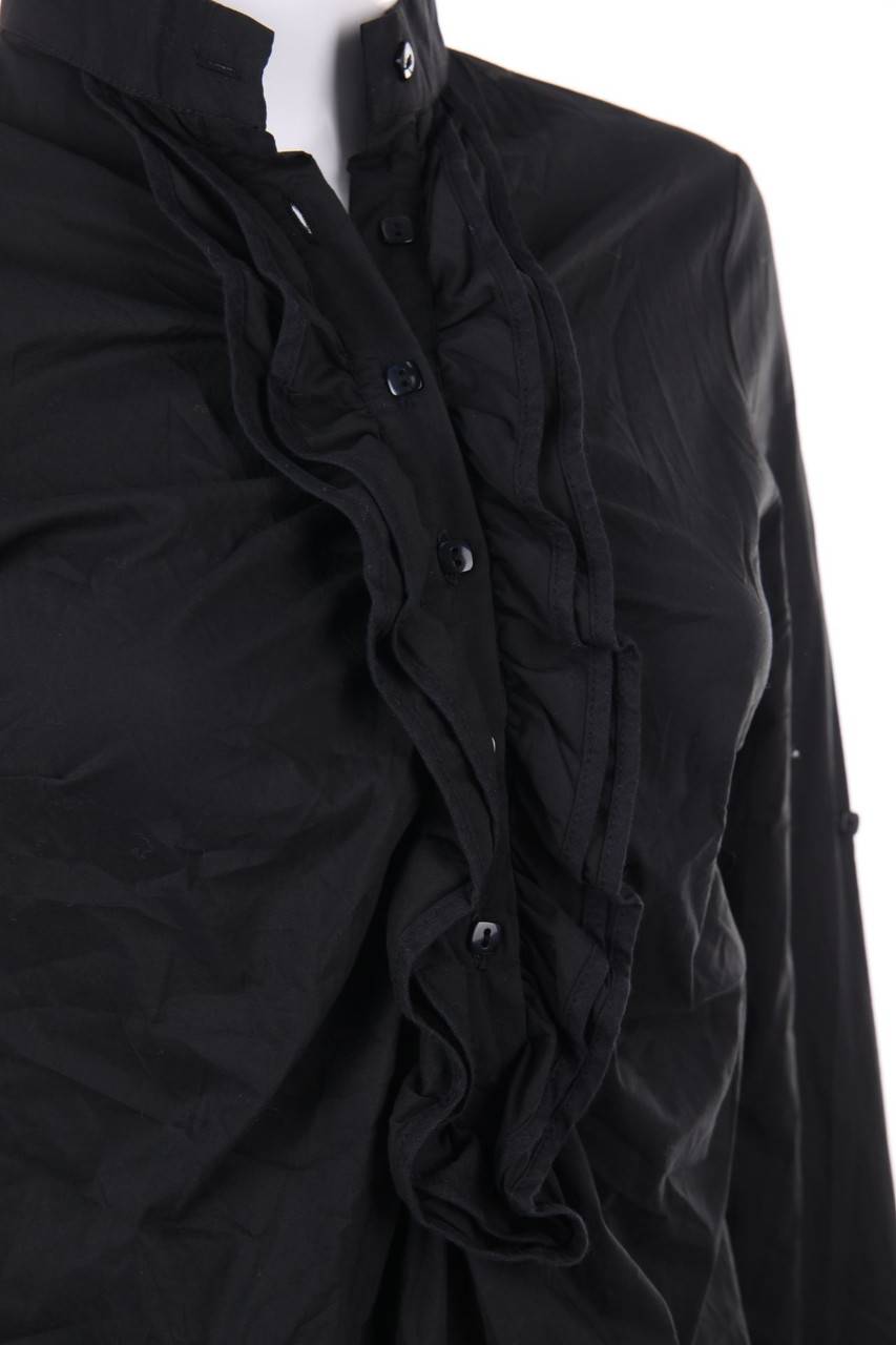Carou Please Volant-Bluse Mit Krempel-Ärmeln