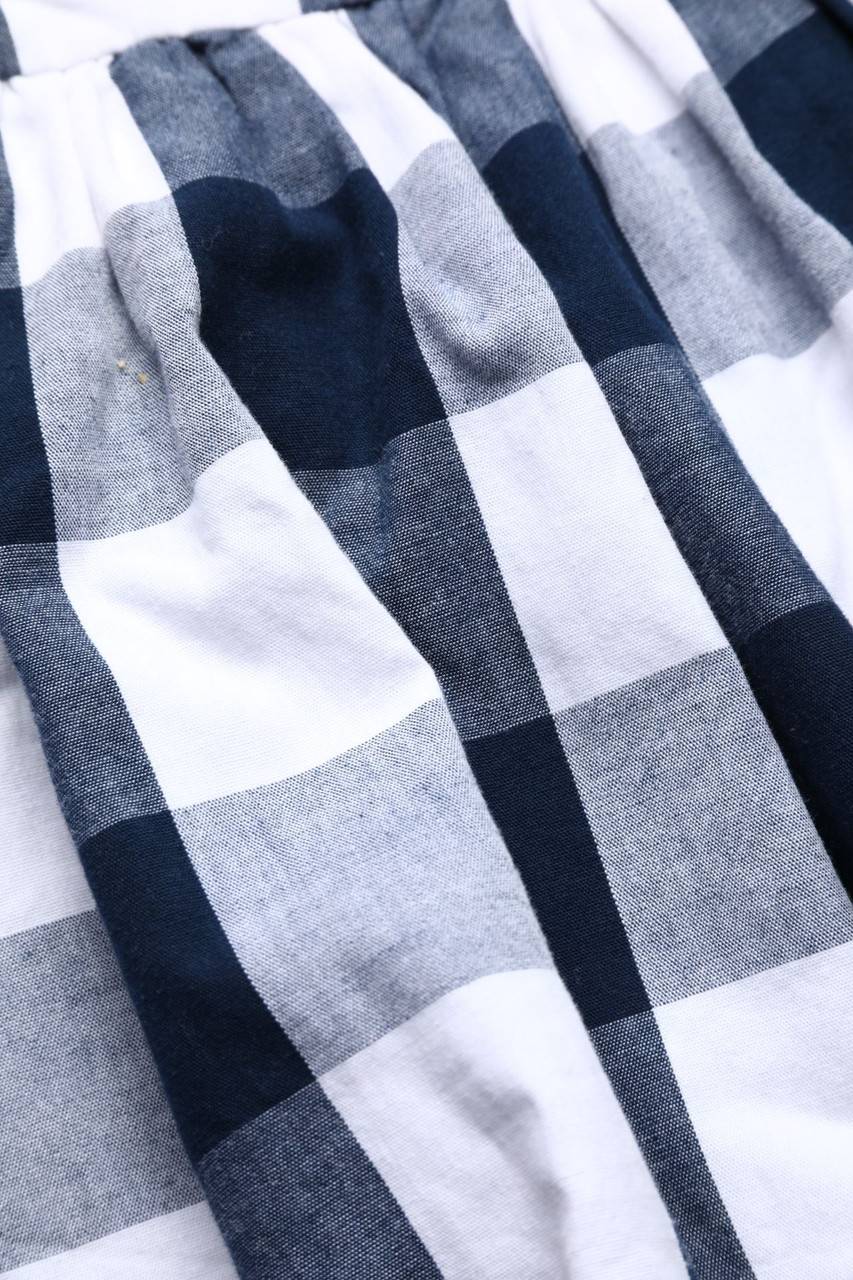 Carou PRIMARK Karo-Kleid Mit Stickereien