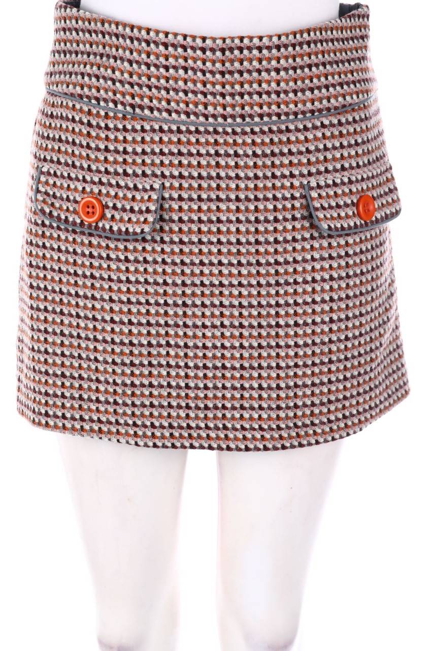 Carou promod Minirock aus Jacquard im 60s-Style