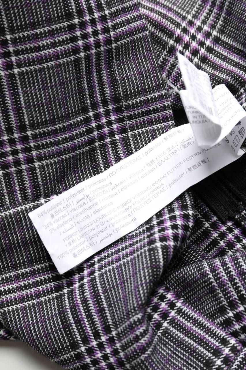 Carou PULL&BEAR Karo-Minikleid Mit Gürtel