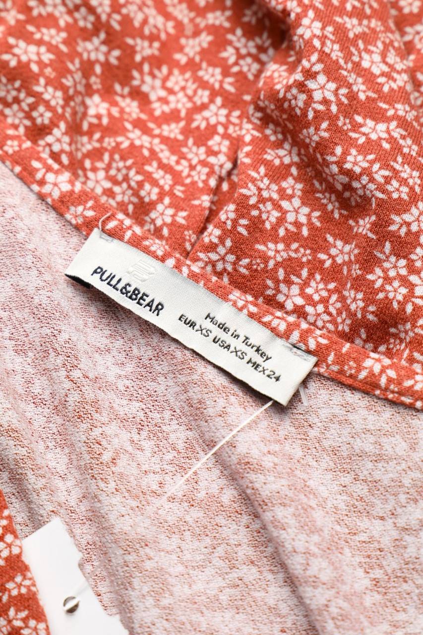 Carou PULL&BEAR Kurzarm-Kleid Mit Floralem Muster