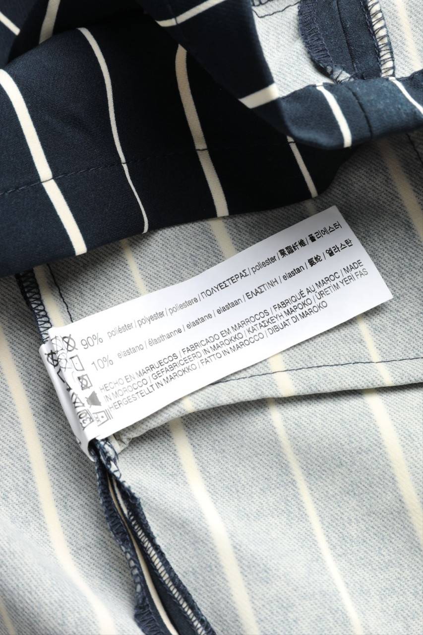 Carou PULL&BEAR Paperbag-Hotpants Mit Streifen