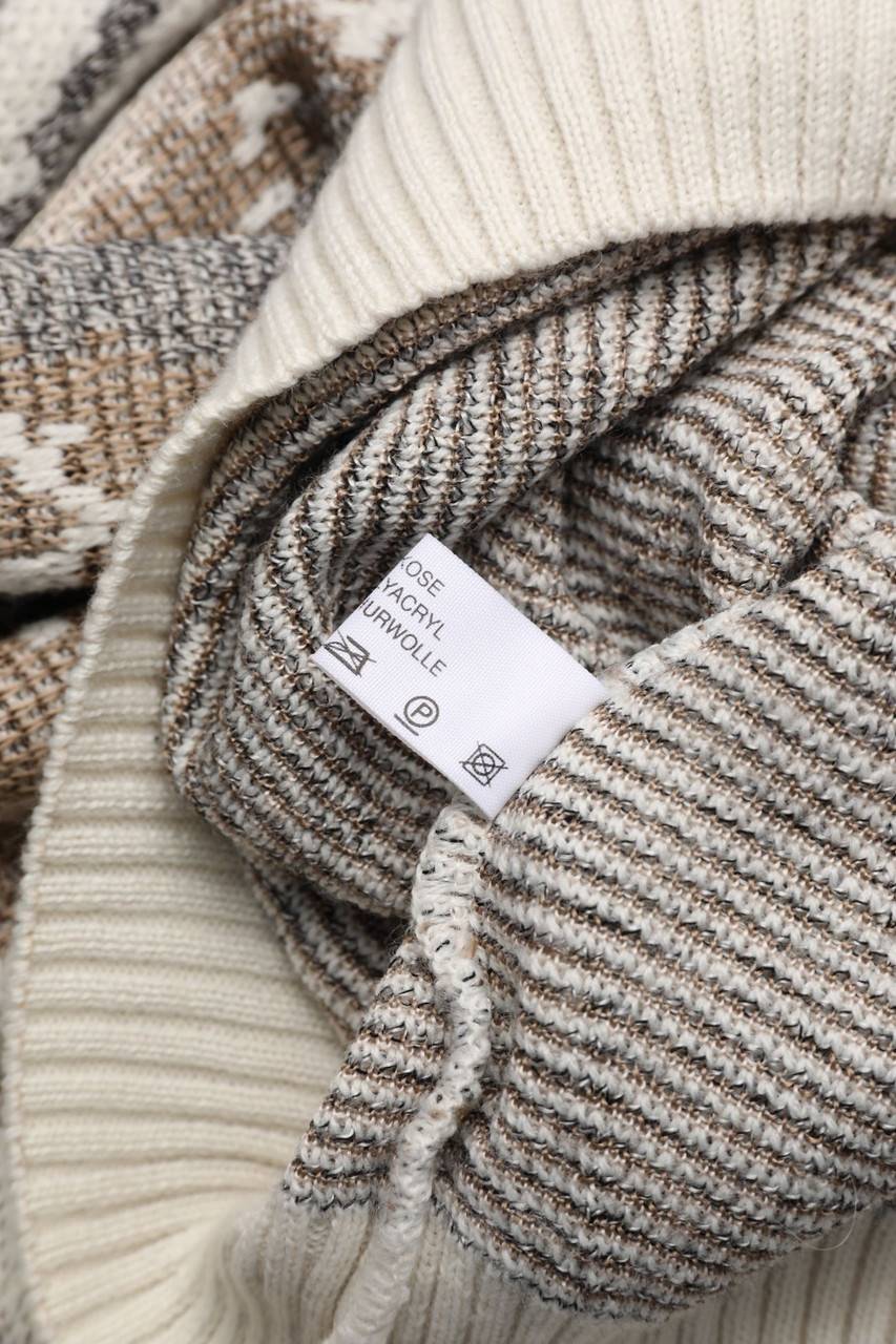 Carou RABE Vintage-Strick-Pullover Mit Schurwolle