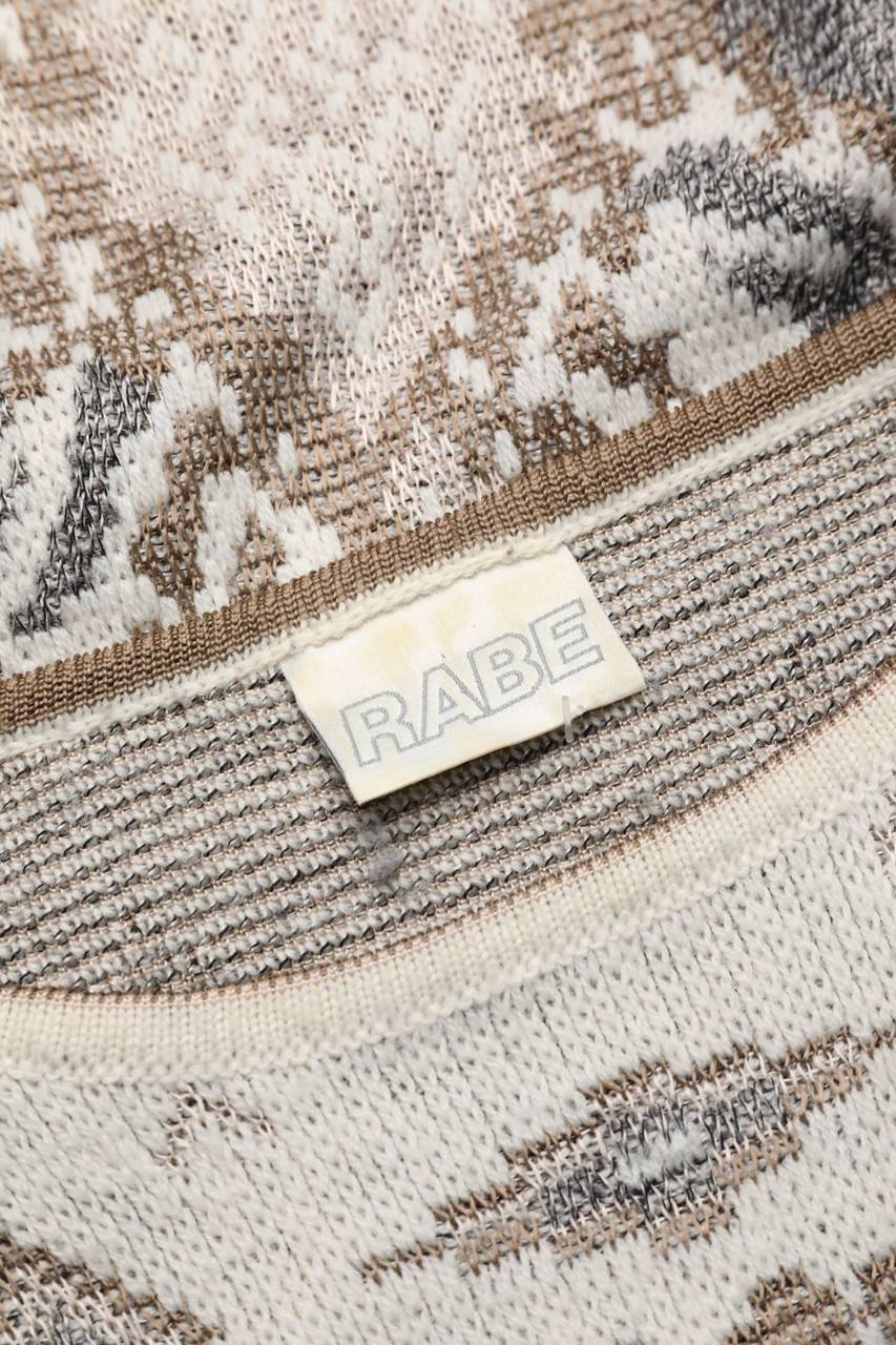 Carou RABE Vintage-Strick-Pullover Mit Schurwolle