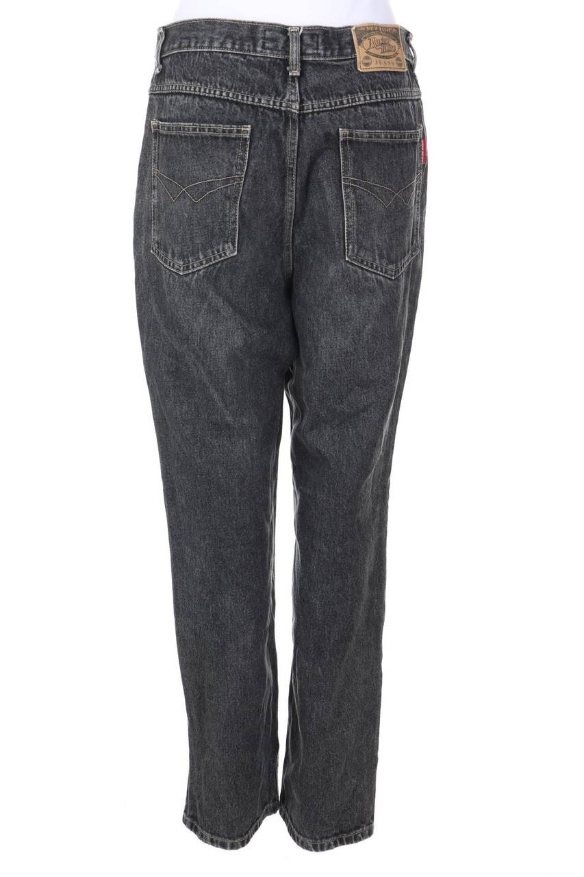 Carou Racing Horse Distressed Straight Cut Jeans