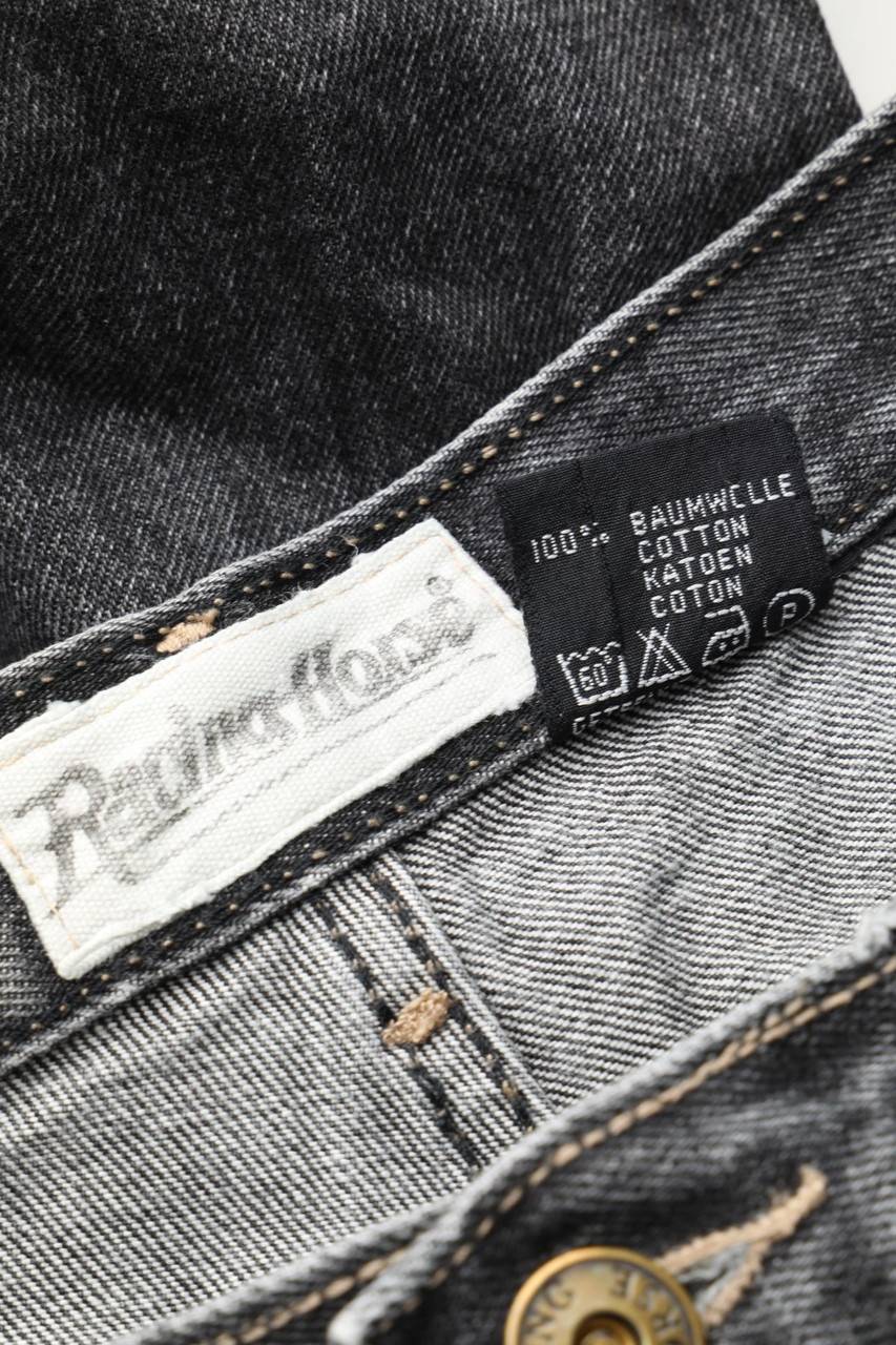 Carou Racing Horse Distressed Straight Cut Jeans