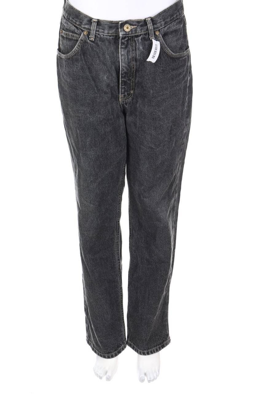 Carou Racing Horse Distressed Straight Cut Jeans