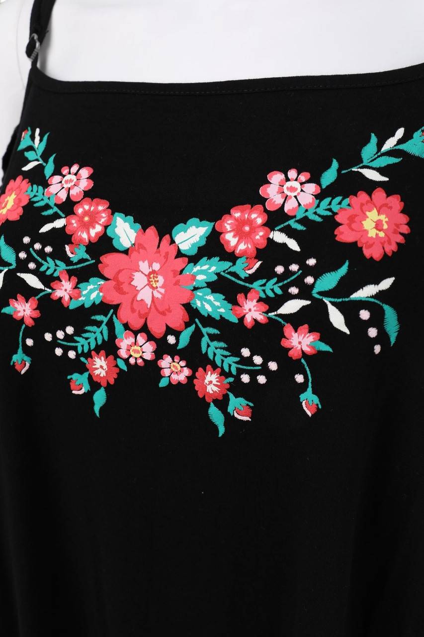 Carou RAINBOW Cold-Shoulder-Bluse Mit Blumen-Print