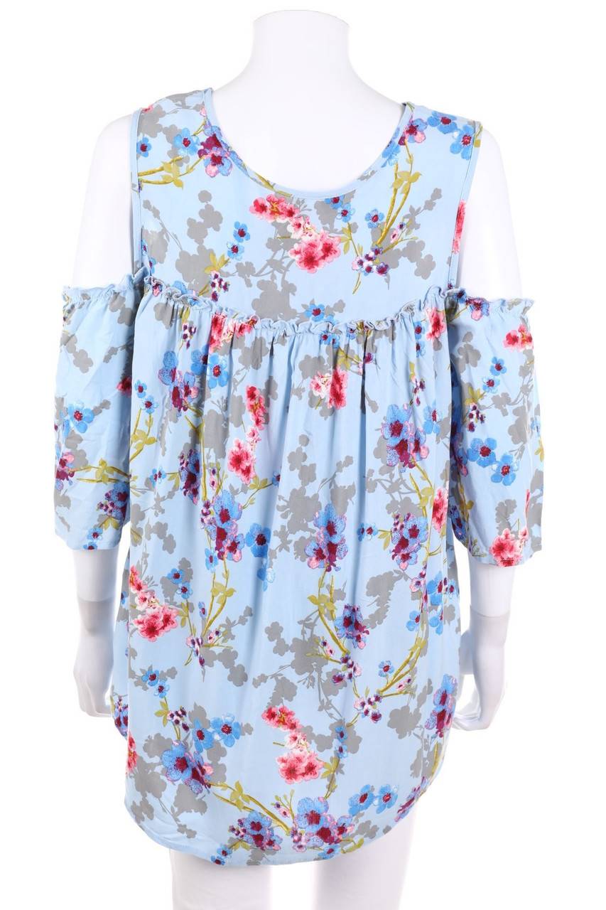 Carou RAINBOW Print-Bluse Mit Cut-outs