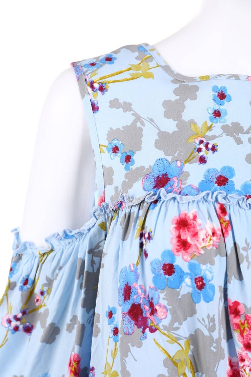 Carou RAINBOW Print-Bluse Mit Cut-outs