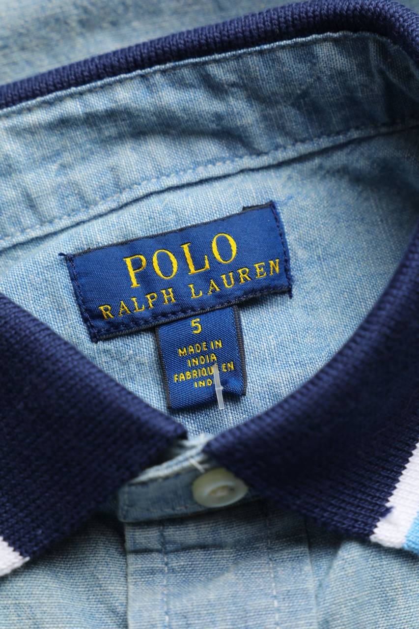 Carou RALPH LAUREN Baumwoll-Hemd In Denim-Optik