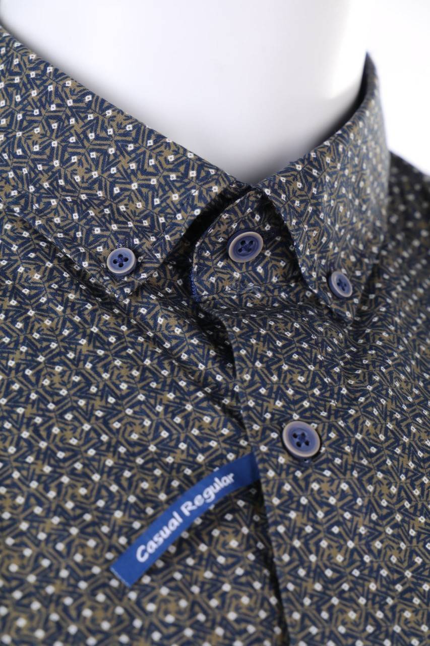 Carou REDMOND Button-down-Hemd Mit Geo-Print