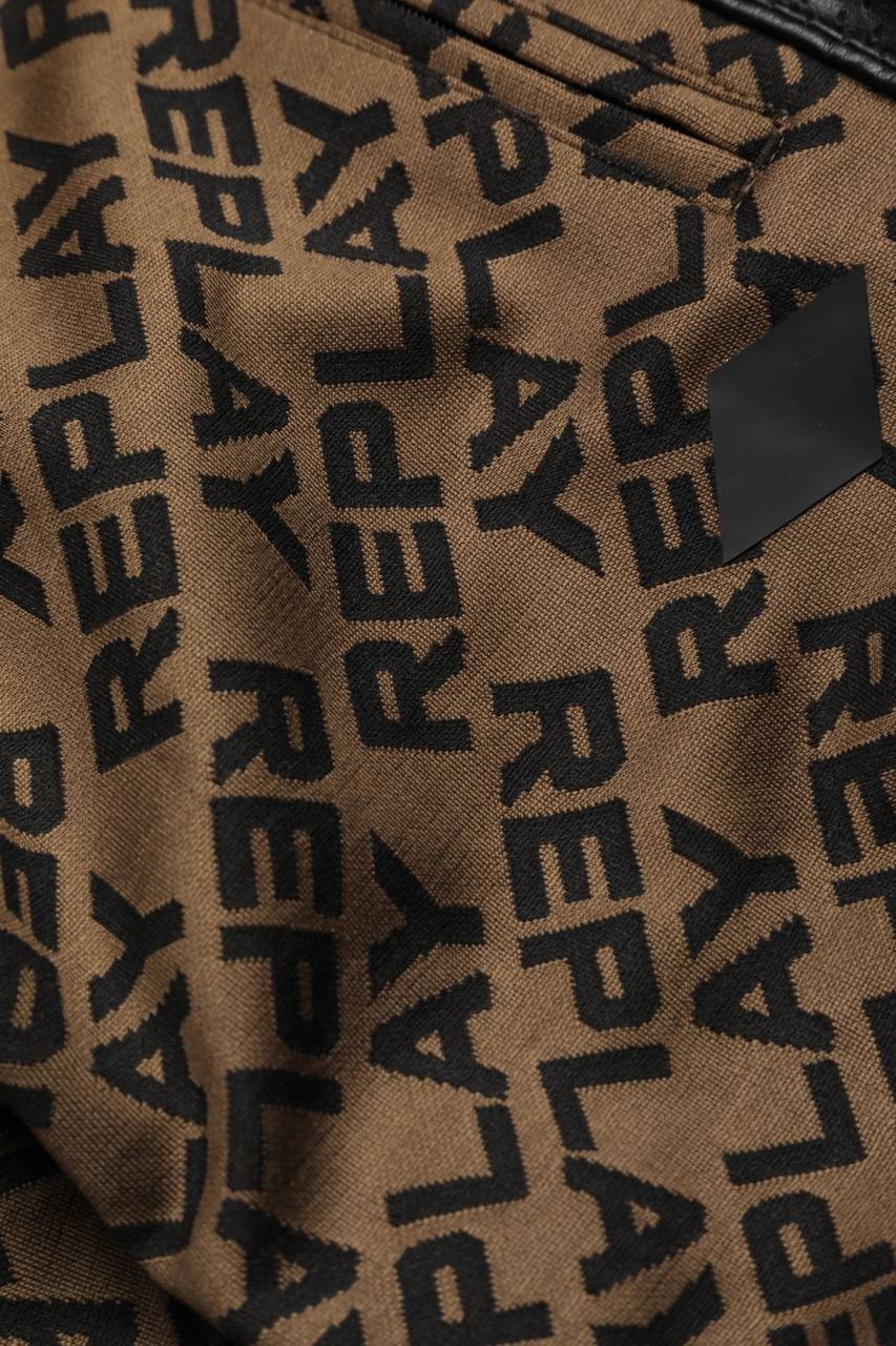 Carou REPLAY Jogger-Hose Mit Kunstleder-Details