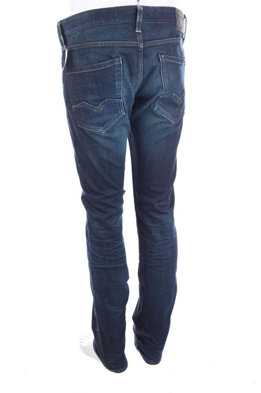 Carou REPLAY Straight Cut Jeans Mit Logo-Badge