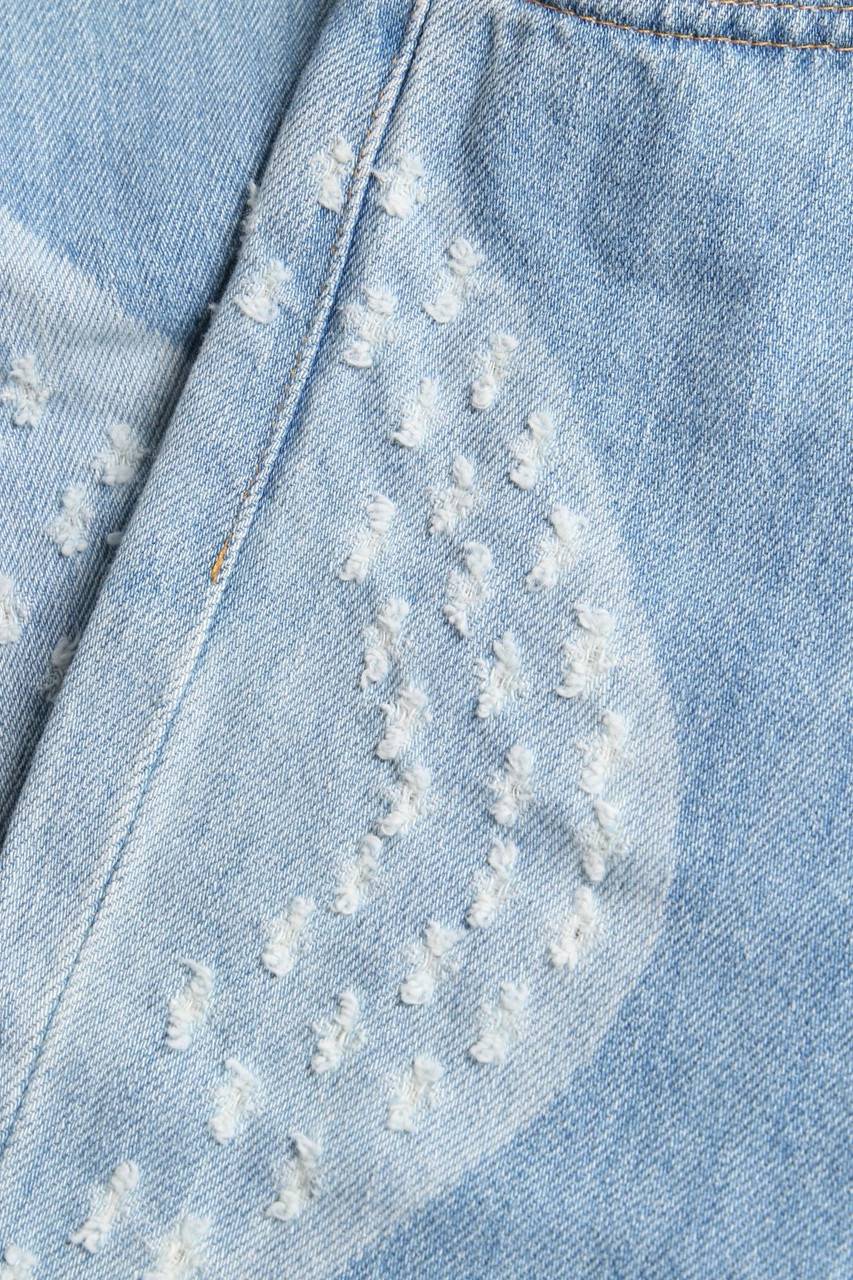 Carou REPLAY Used Look Flared-Jeans Mit Muster