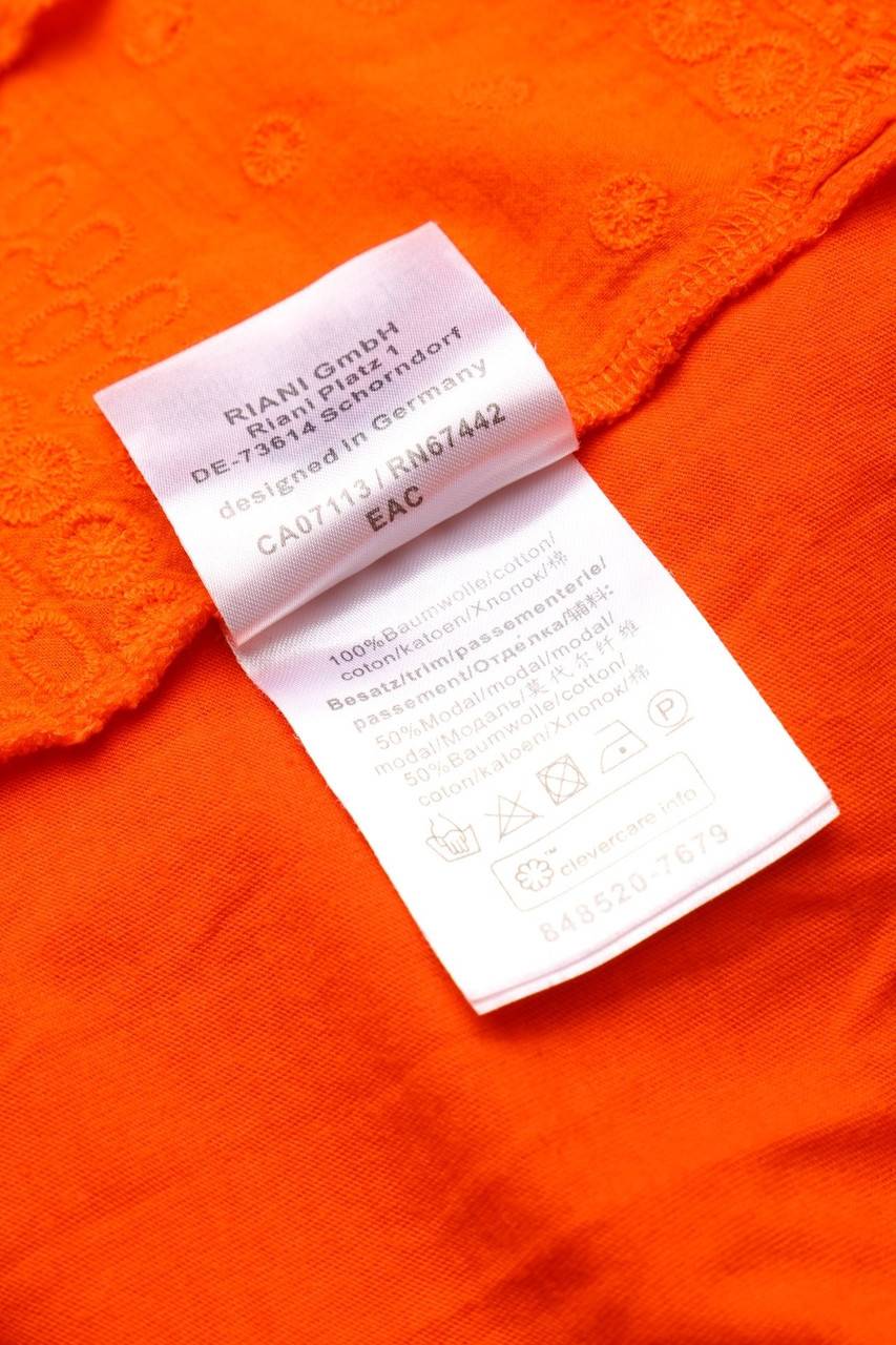 Carou RIANI Kurzarm-Shirt Mit Stickereien